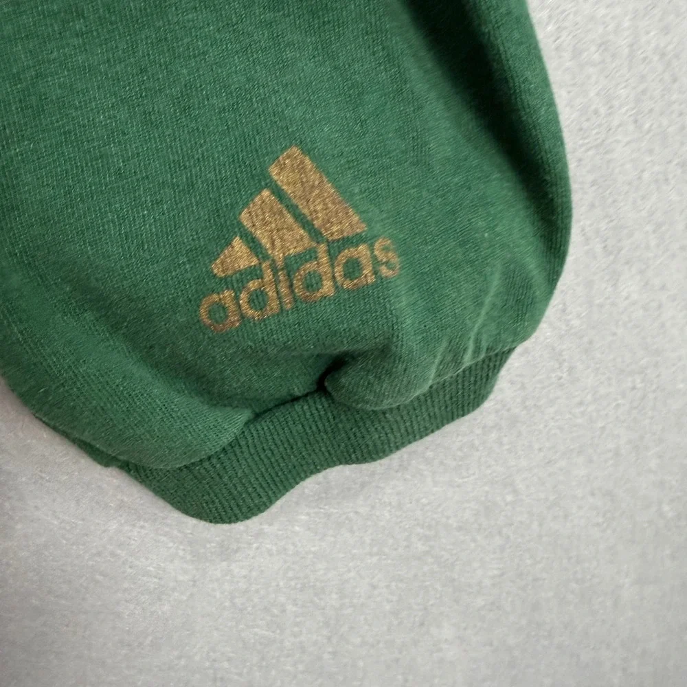 Vintage 90s Adidas Notre Dame Long Sleeve Shirt Mens XL Green Fighting Irish
